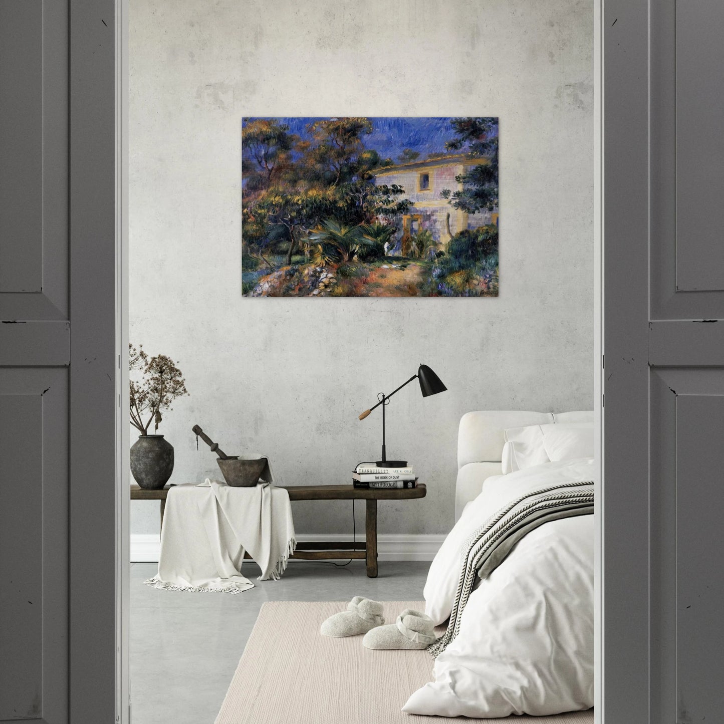 Algiers Landscape - Pierre-Auguste Renoir Brushed Aluminum Print - 70x100 cm / 28x40 inches | Pierre-Auguste Renoir Aluminum Print | Pierre-Auguste Renoir Prints