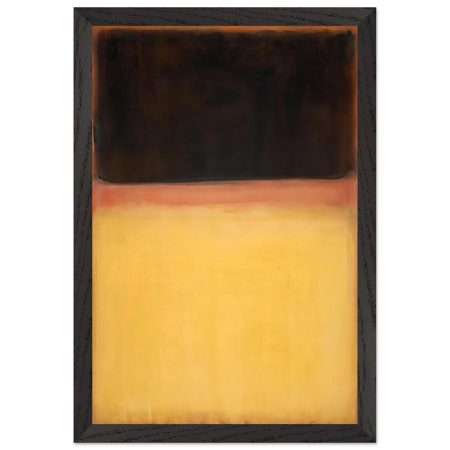 Mark Rothko - No.9 Dark over Light Earth - 1954 Wall Art - 30x40 cm / 12x16 inches - Premium Wooden Framed Poster With Fine Art Paper - Black frame