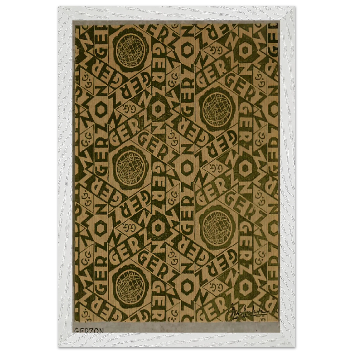 MC Escher - ESCHER (19) Wall Art - 60x80 cm / 24x32 inches - Premium Wooden Framed Poster With Fine Art Paper - White frame
