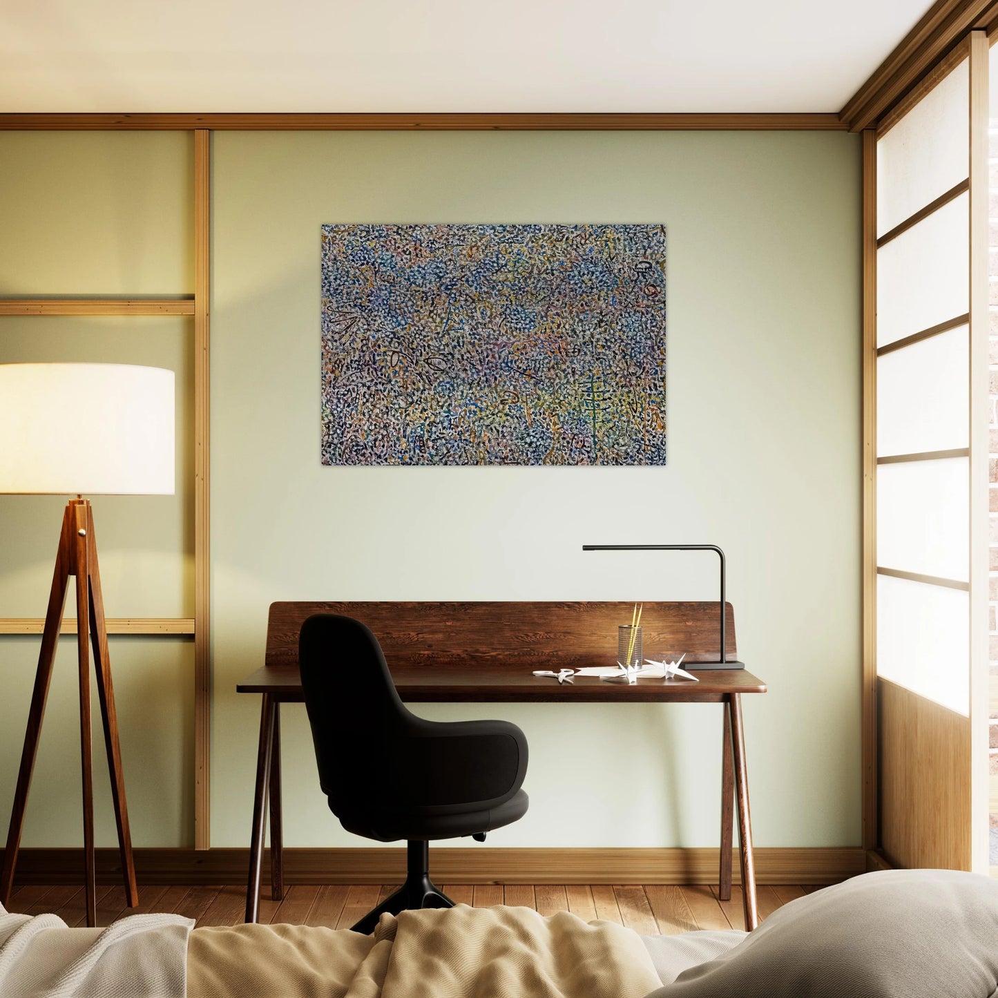 Presence Amaranth Garden - Richard Pousette-Dart Brushed Aluminum Print - 70x100 cm / 28x40 inches | Richard Pousette-Dart Aluminum Print | Richard Pousette-Dart Prints