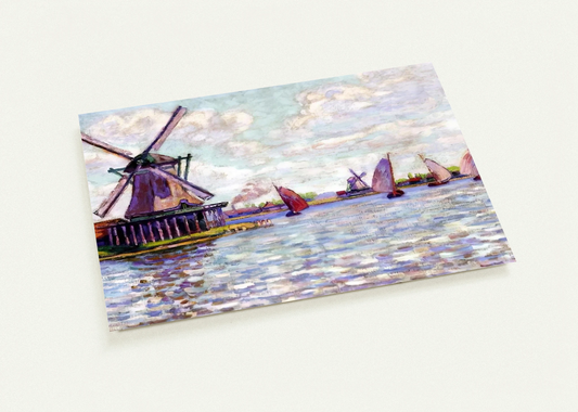 Moulins en Hollandee - 1904 By Armand Guillaumin Pack of 10 Post Cards | Armand Guillaumin Post Cards | A6 (10.5 x 14.8 cm) - 4.1 x 5.8 inches