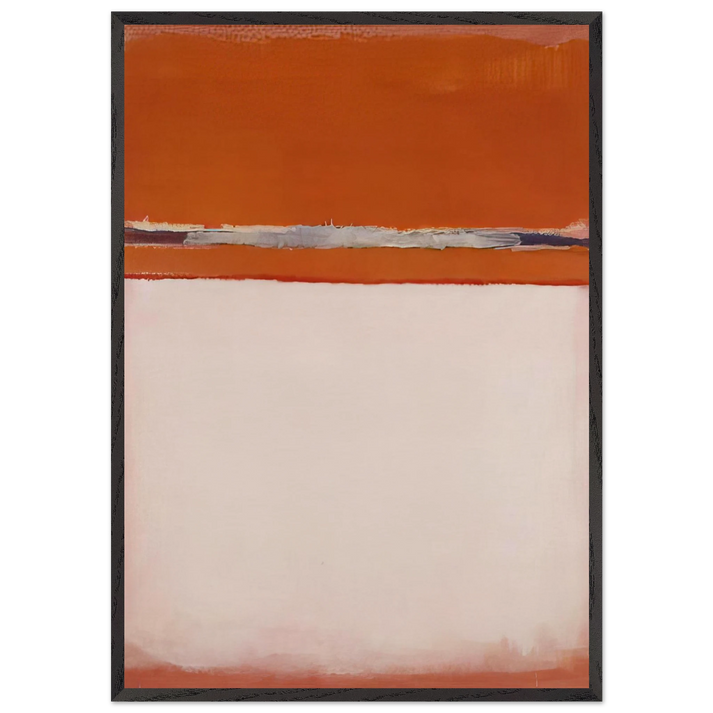 No18 - 1951 - Mark Rothko 70x100 cm / 28x40 inches Framed Art Print – Black Wooden Frame