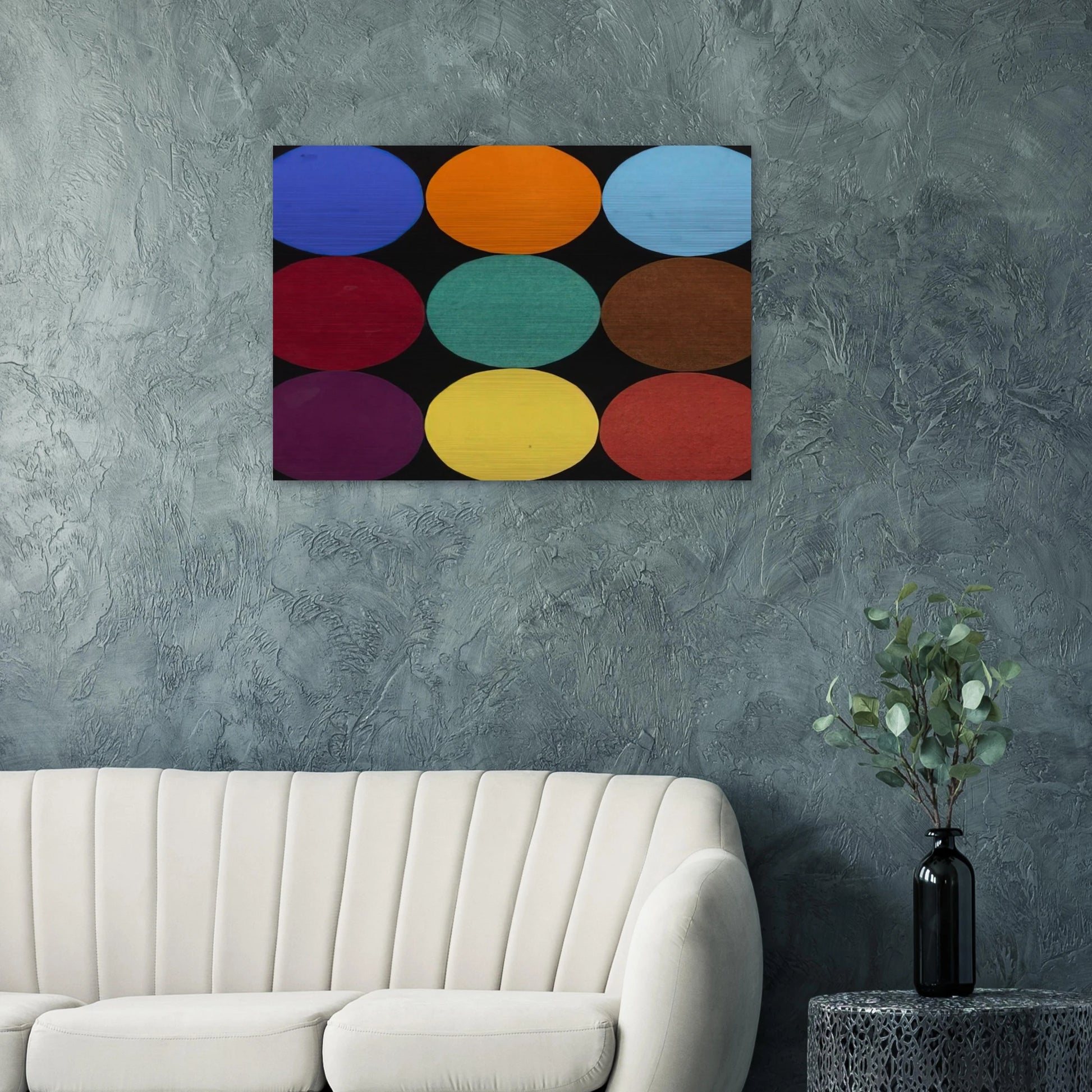 Nine Colors - Ellsworth Kelly Brushed Aluminum Print - 70x100 cm / 28x40 inches | Ellsworth Kelly Aluminum Print | Ellsworth Kelly Prints