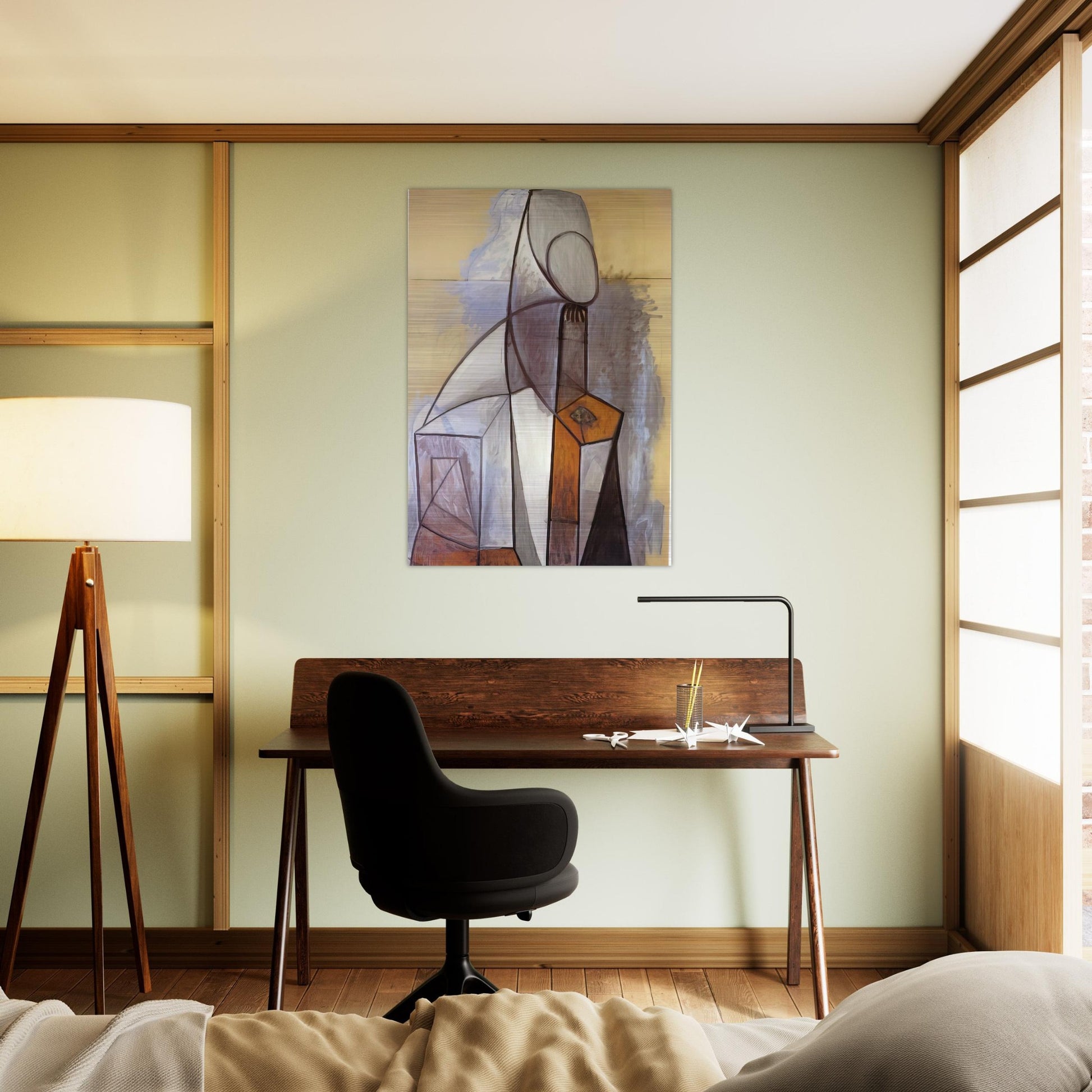 Composition - 1946 - Pablo Picasso Brushed Aluminum Print - 70x100 cm / 28x40 inches | Pablo Picasso Aluminum Print | Pablo Picasso Prints