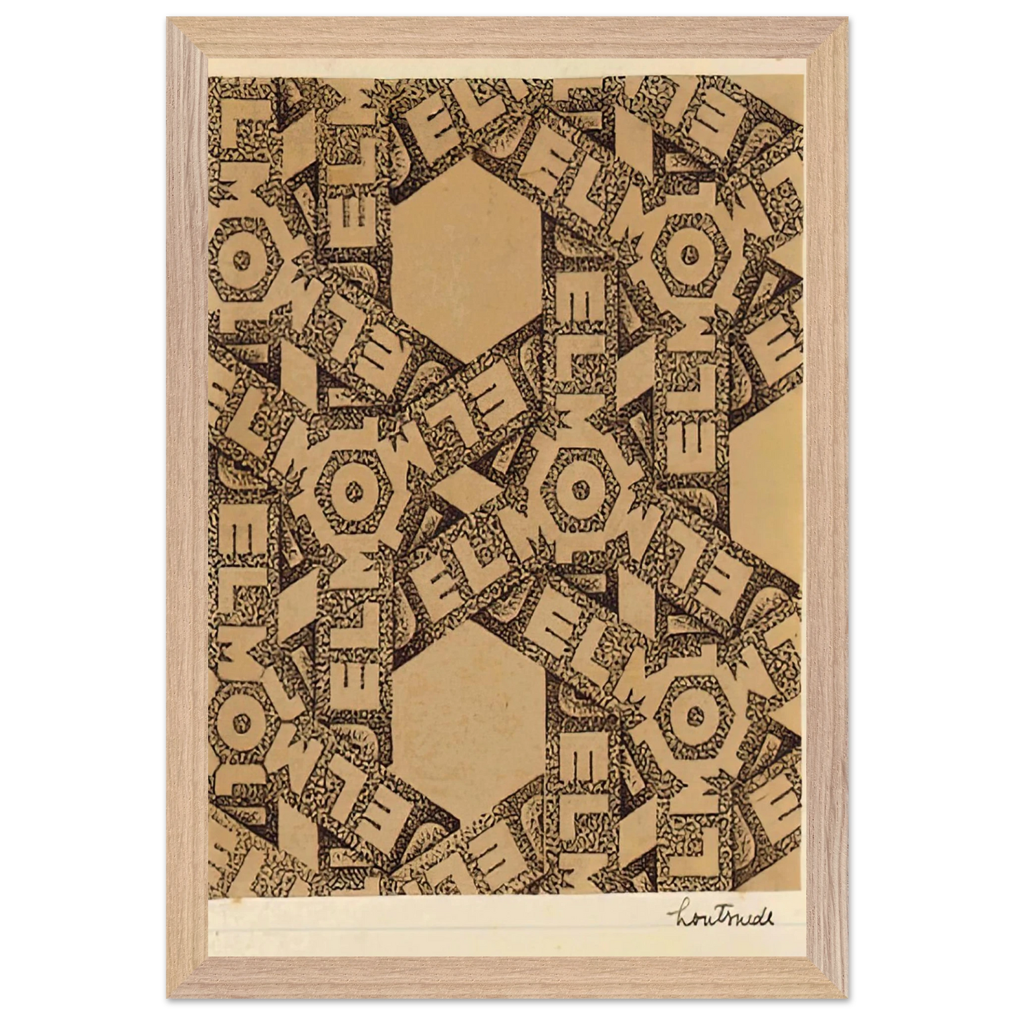 MC Escher - ESCHER (21) Wall Art - 30x40 cm / 12x16 inches - Premium Wooden Framed Poster With Fine Art Paper-canvas - Black frame