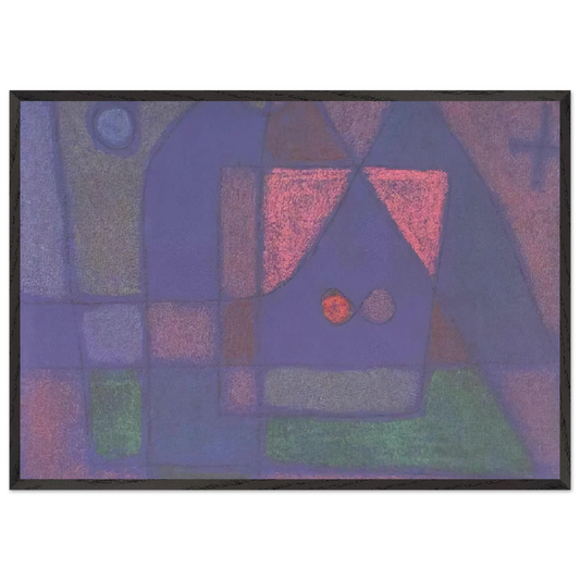 SMALL ROOM IN VENICE - Paul Klee 70x100 cm / 28x40 inches Framed Art Print – Black Wooden Frame