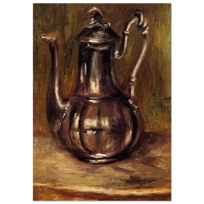 Coffee Pot - Pierre-Auguste Renoir Brushed Aluminum Print - 70x100 cm / 28x40 inches | Pierre-Auguste Renoir Aluminum Print | Pierre-Auguste Renoir Prints
