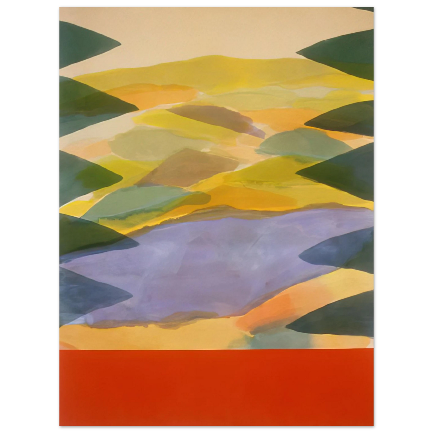 Ronnie Landfield - Imagination's Door - 1980  75x100 cm / 30x40inches Fine Art Poster