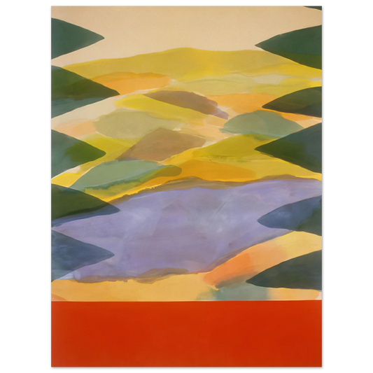 Ronnie Landfield - Imagination's Door - 1980  75x100 cm / 30x40inches Fine Art Poster