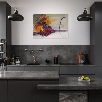 Pile Up Crash - 1984 - Carlos Almaraz Acrylic Print - 70x100 cm / 28x40″ inches