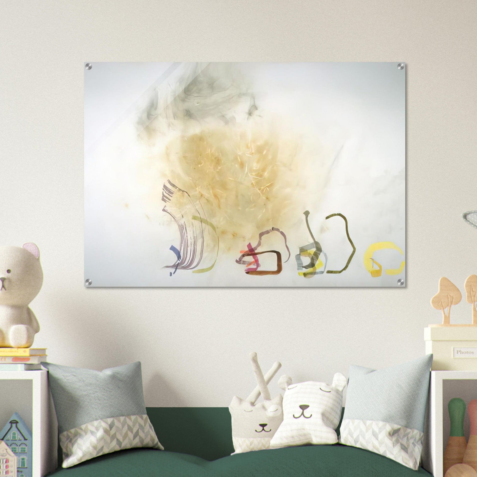 River Rocks and Smoke, #1, 41190 - 1990 - John Cage Acrylic Print - 70x100 cm / 28x40″ inches | John Cage Wall Art | John Cage Prints