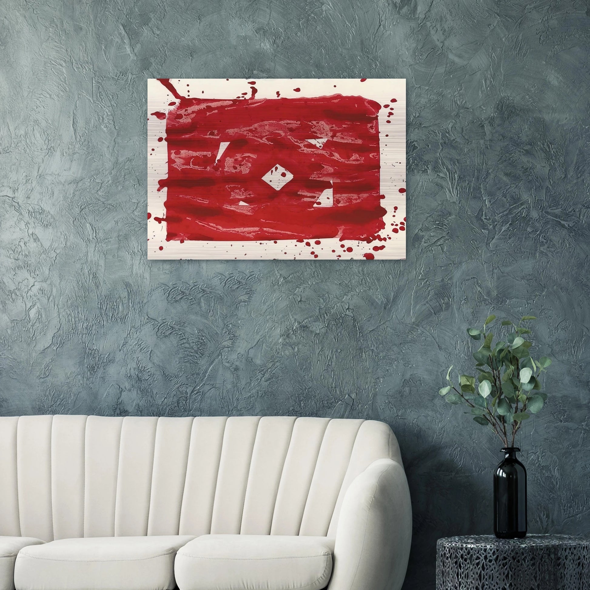 Untitled - SF78-235 - Sam Francis Brushed Aluminum Print - 70x100 cm / 28x40 inches | Sam Francis Aluminum Print | Sam Francis Prints