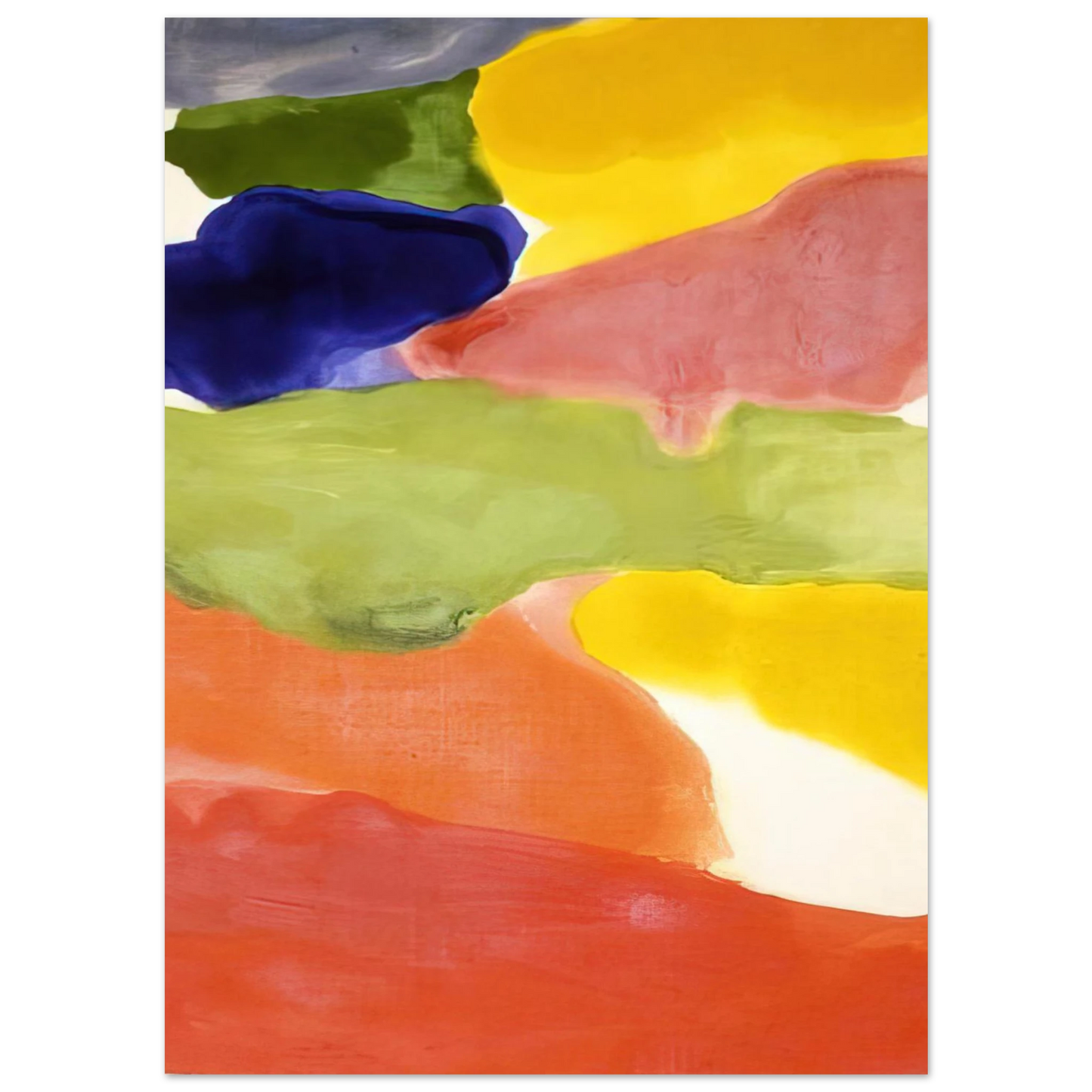 Helen Frankenthaler - Tutti-Fruitti - 1966 Wall art - 15x20 cm / 6x8 inches - Fine Art Poster-canvas - -