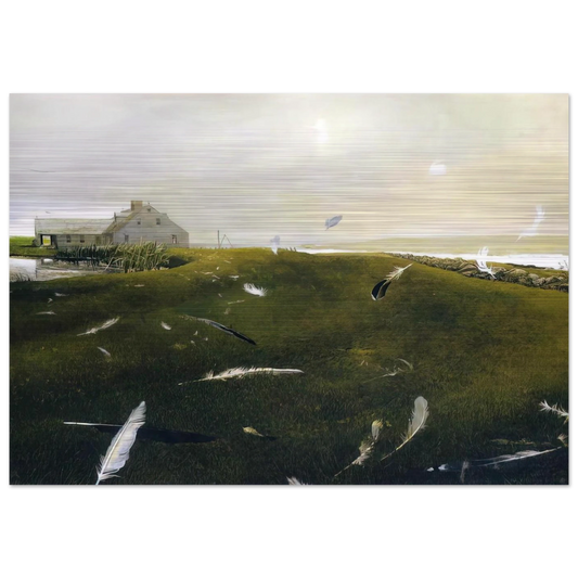 AIRBORNE - Andrew Wyeth Brushed Aluminum Print - 70x100 cm / 28x40 inches | Andrew Wyeth Aluminum Print | Andrew Wyeth Prints