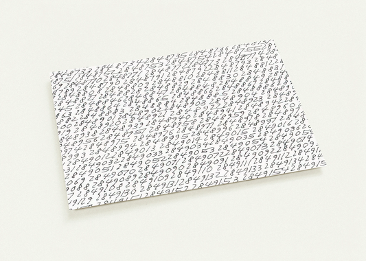 19651 - ∞, Detail - Conceptual Art By Roman Opalka Pack of 10 Post Cards | Roman Opalka Post Cards | A6 (10.5 x 14.8 cm) - 4.1 x 5.8 inches
