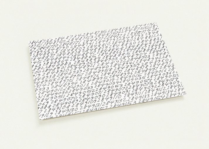 19651 - ∞, Detail - Conceptual Art By Roman Opalka Pack of 10 Post Cards | Roman Opalka Post Cards | A6 (10.5 x 14.8 cm) - 4.1 x 5.8 inches