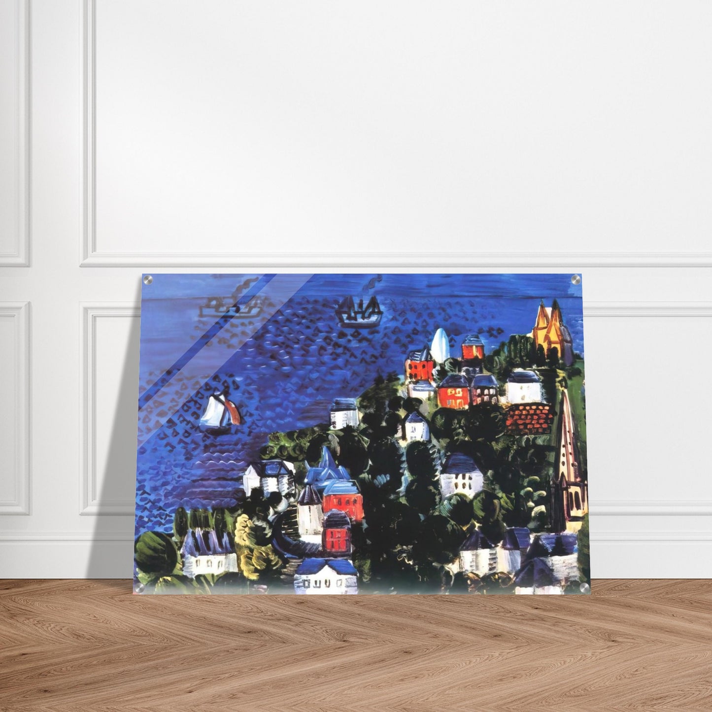 VIEW OF SAINTE ADRESSE - Raoul Dufy Acrylic Print - 70x100 cm / 28x40″ inches