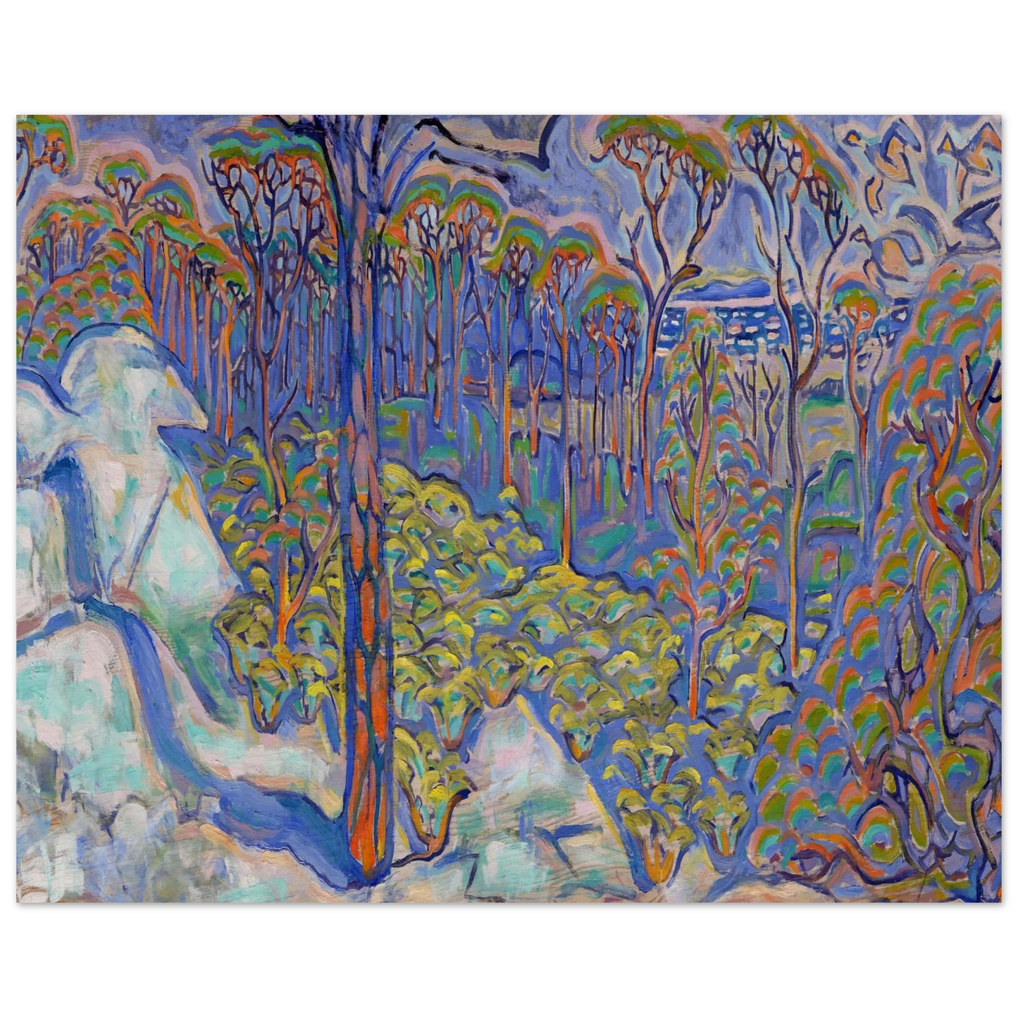 Walter Inglis Anderson - Walter Anderson Wall art - 60x80 cm / 24x32 inches - Premium Wooden Framed Poster With Fine Art Paper-canvas - Wood frame
