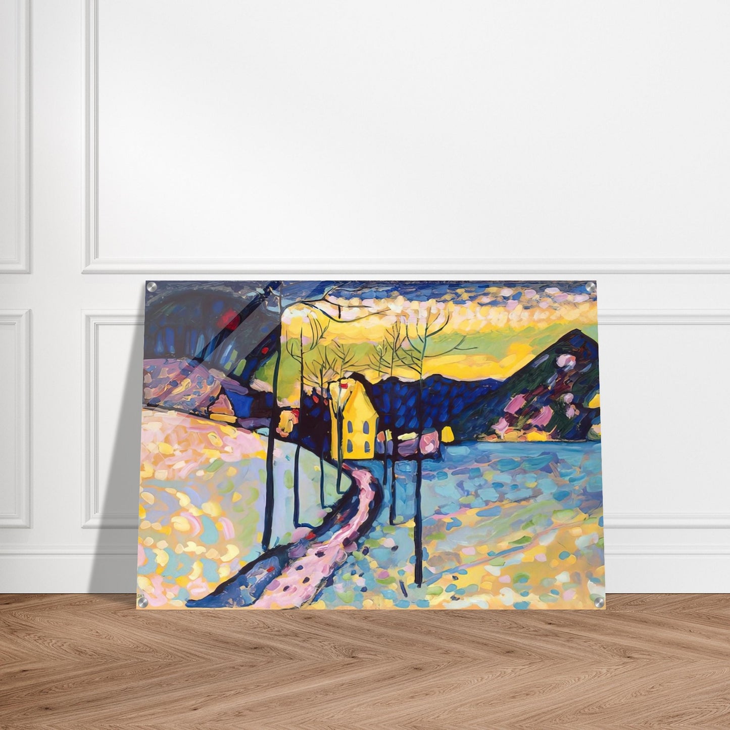WINTER LANDSCAPE 1909 - Wassily Kandinsky Acrylic Print - 70x100 cm / 28x40″ inches