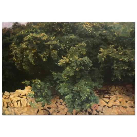 Ilex Wood, Majorca - John Singer Sargent Brushed Aluminum Print - 70x100 cm / 28x40 inches | John Singer Sargent Aluminum Print | John Singer Sargent Prints