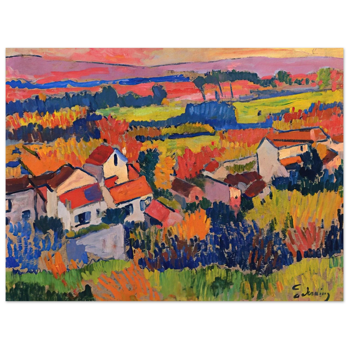 Andre Derain - LANDSCAPE NEAR CHATOU 1904 1  75x100 cm / 30x40inches Fine Art Poster