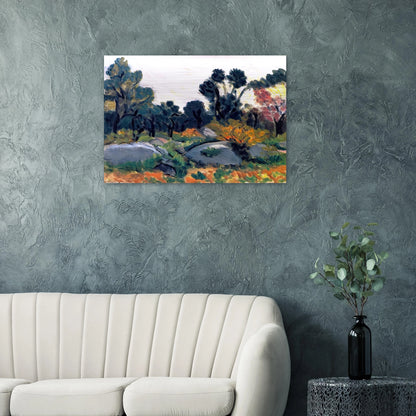 ROCKS IN THE VALLEE DU LOUP 1925 - Henri Matisse Brushed Aluminum Print - 70x100 cm / 28x40 inches | Henri Matisse Aluminum Print | Henri Matisse Prints