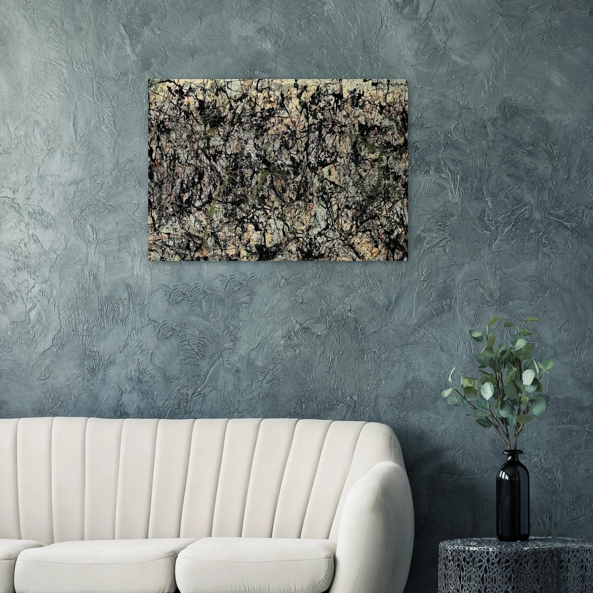 LUCIFER 1947 - Jackson Pollock Brushed Aluminum Print - 70x100 cm / 28x40 inches | Jackson Pollock Aluminum Print | Jackson Pollock Prints