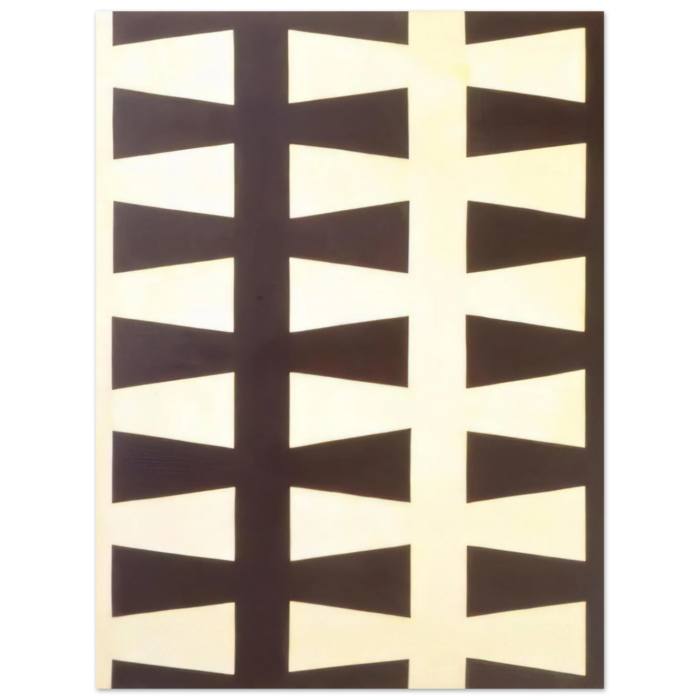 Leon Polk Smith - Black and White Repeat - 1953  75x100 cm / 30x40inches Fine Art Poster