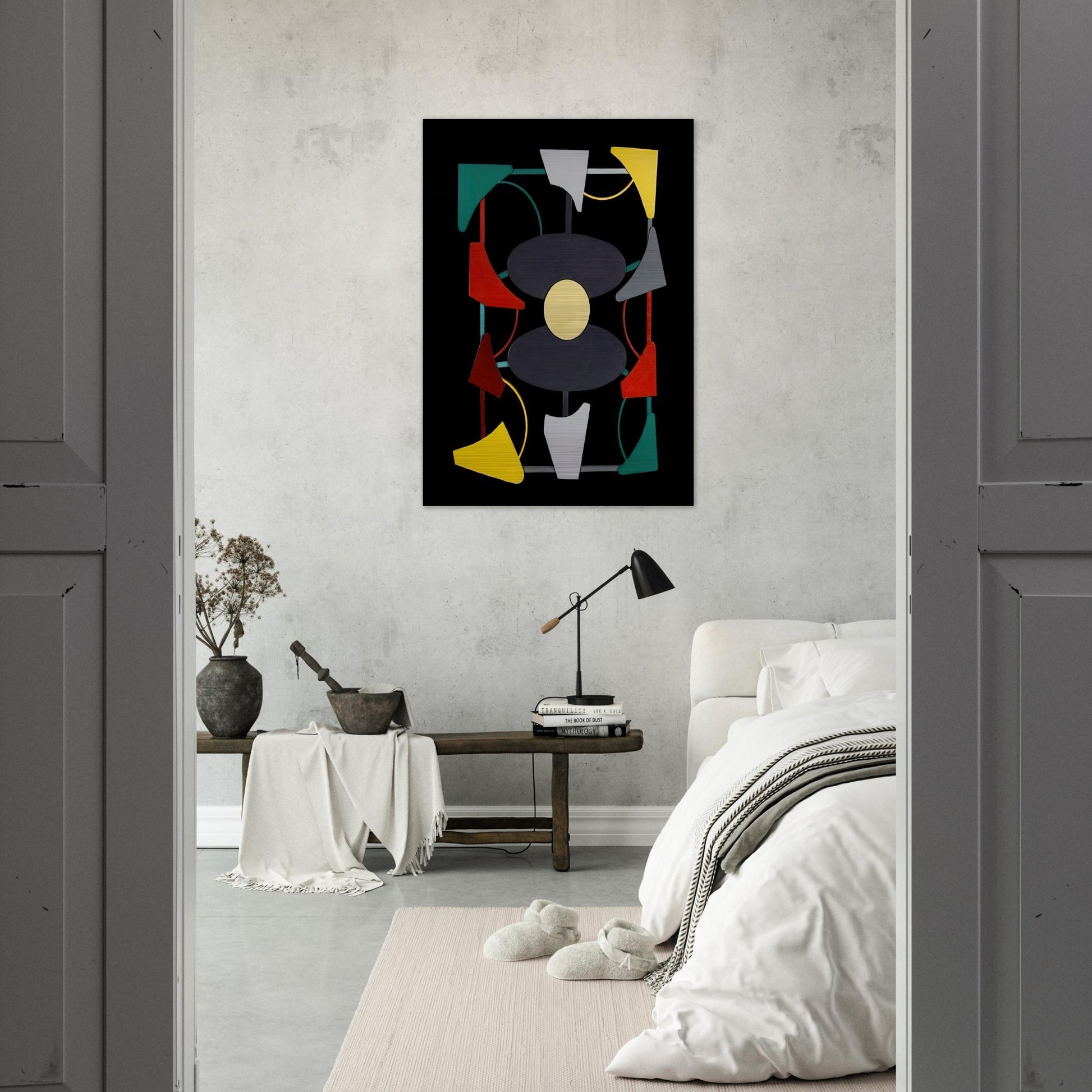 Planos y color liberados - 1947 - Gyula Kosice Brushed Aluminum Print - 70x100 cm / 28x40 inches | Gyula Kosice Aluminum Print | Gyula Kosice Prints