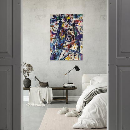 Taches  Untitled  - Sam Francis Brushed Aluminum Print - 70x100 cm / 28x40 inches | Sam Francis Aluminum Print | Sam Francis Prints