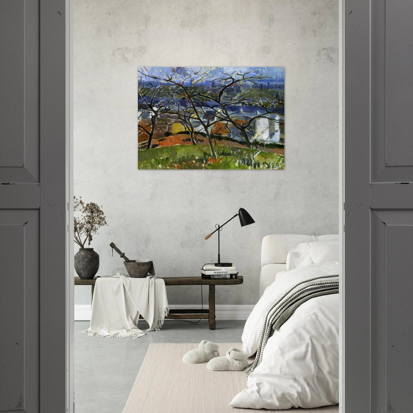 LANDSCAPE NEAR CHATOU 1904 - Andre Derain Brushed Aluminum Print - 70x100 cm / 28x40 inches | Andre Derain Aluminum Print | Andre Derain Prints