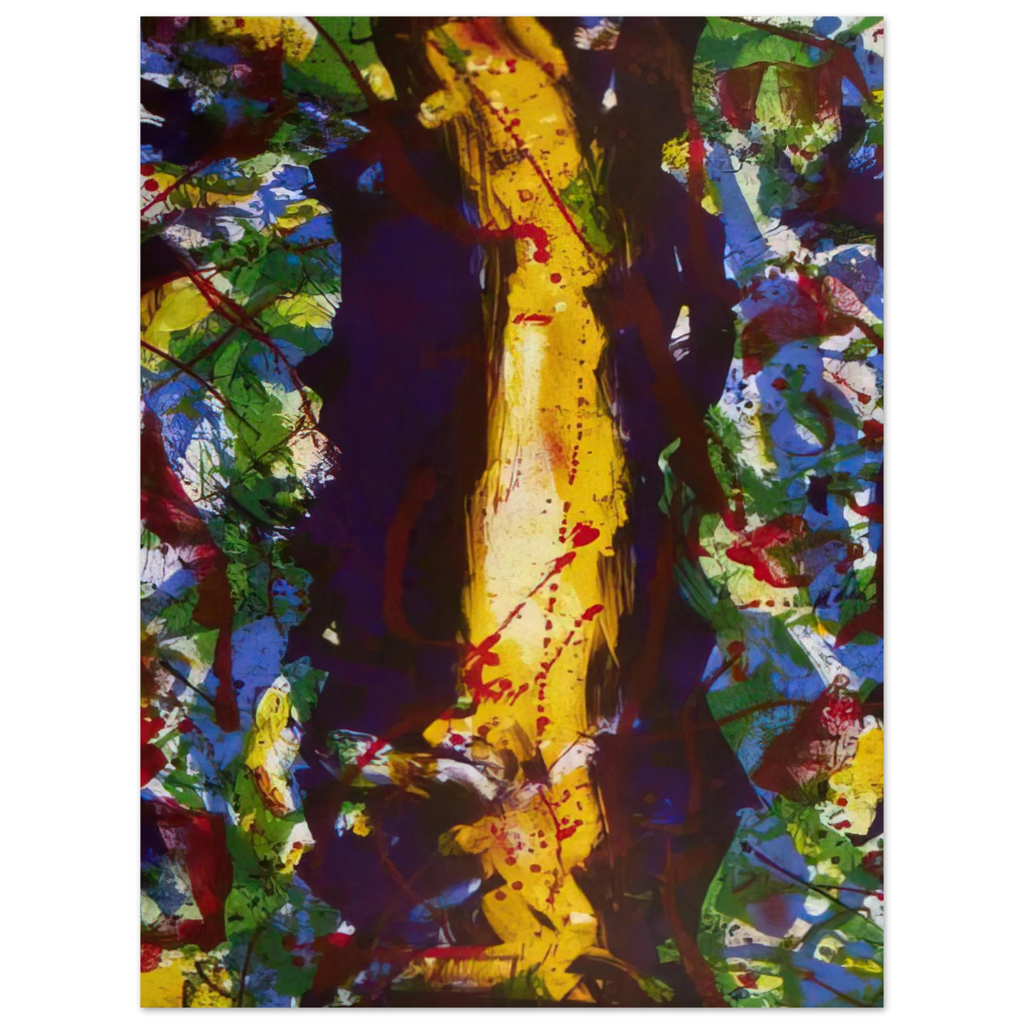 Sam Francis - Untitled Composition  Lembark 285   75x100 cm / 30x40inches Fine Art Poster