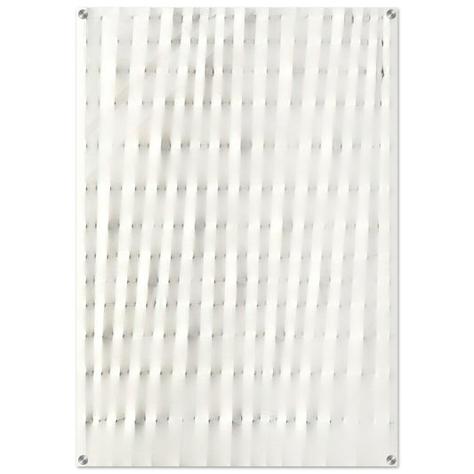 Superficie Bianca - 1985 - Enrico Castellani Acrylic Print - 70x100 cm / 28x40″ inches | Enrico Castellani Wall Art | Enrico Castellani Prints