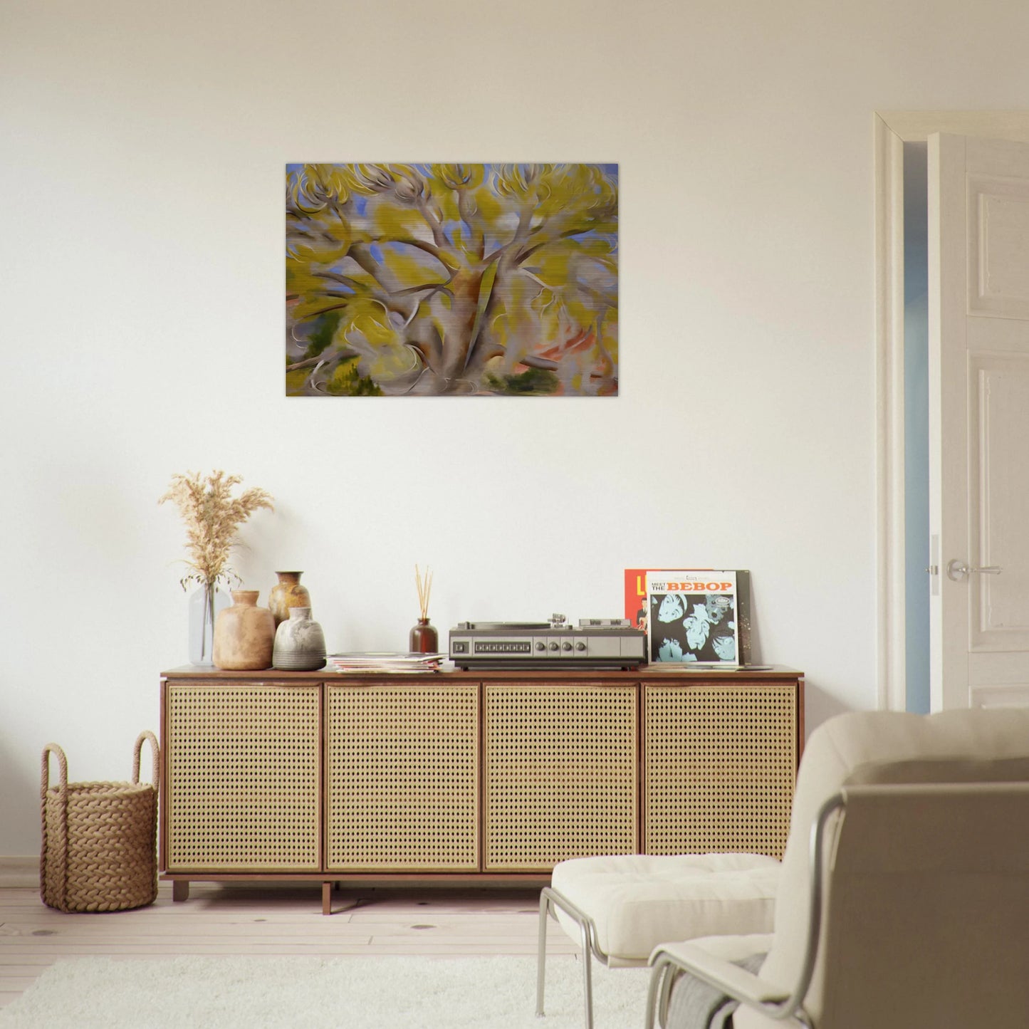 Spring Tree No. 1 - Georgia O'Keeffe Brushed Aluminum Print - 70x100 cm / 28x40 inches | Georgia O'Keeffe Aluminum Print | Georgia O'Keeffe Prints