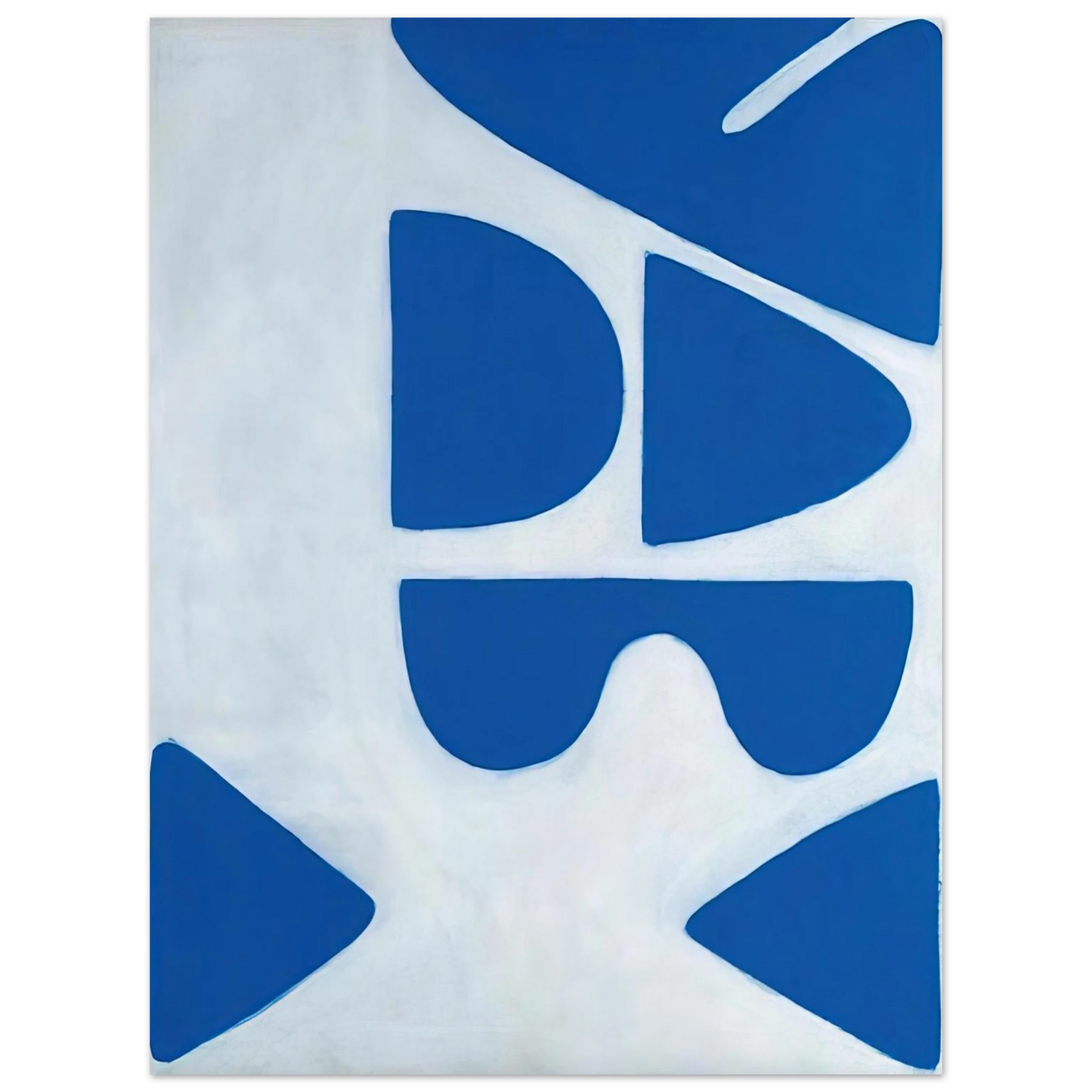 William Scott - Berlin Blues 6 - 1966  75x100 cm / 30x40inches Fine Art Poster