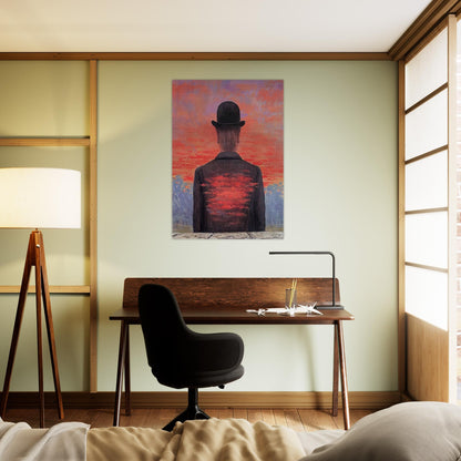 THE POET RECOMPENSED 1956 - Rene Magritte Brushed Aluminum Print - 70x100 cm / 28x40 inches | Rene Magritte Aluminum Print | Rene Magritte Prints