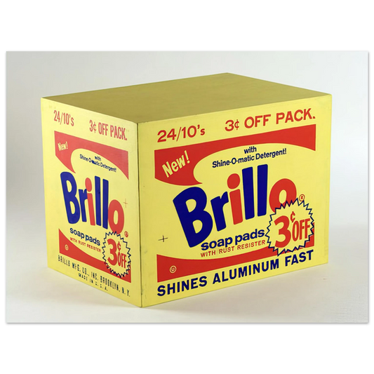 Andy Warhol - Brillo Box  3c Off  Fine Art Poster