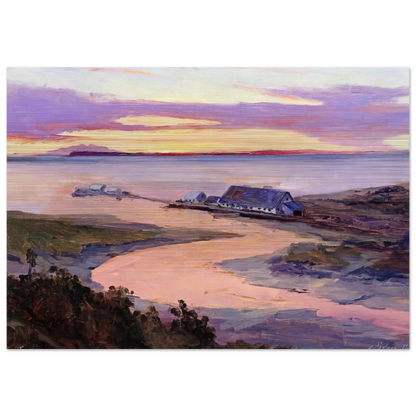 Emard Salmon Cannery - 1915 - Sydney Laurence Brushed Aluminum Print - 70x100 cm / 28x40 inches | Sydney Laurence Aluminum Print | Sydney Laurence Prints