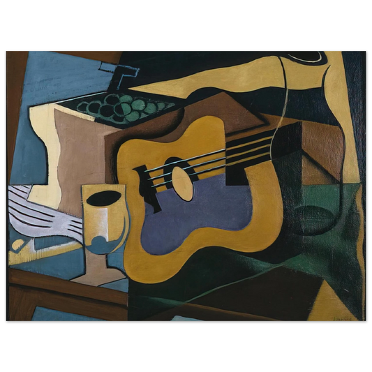 Juan Gris - STILL LIFE WITH GUITAR 1920  75x100 cm / 30x40inches Fine Art Poster