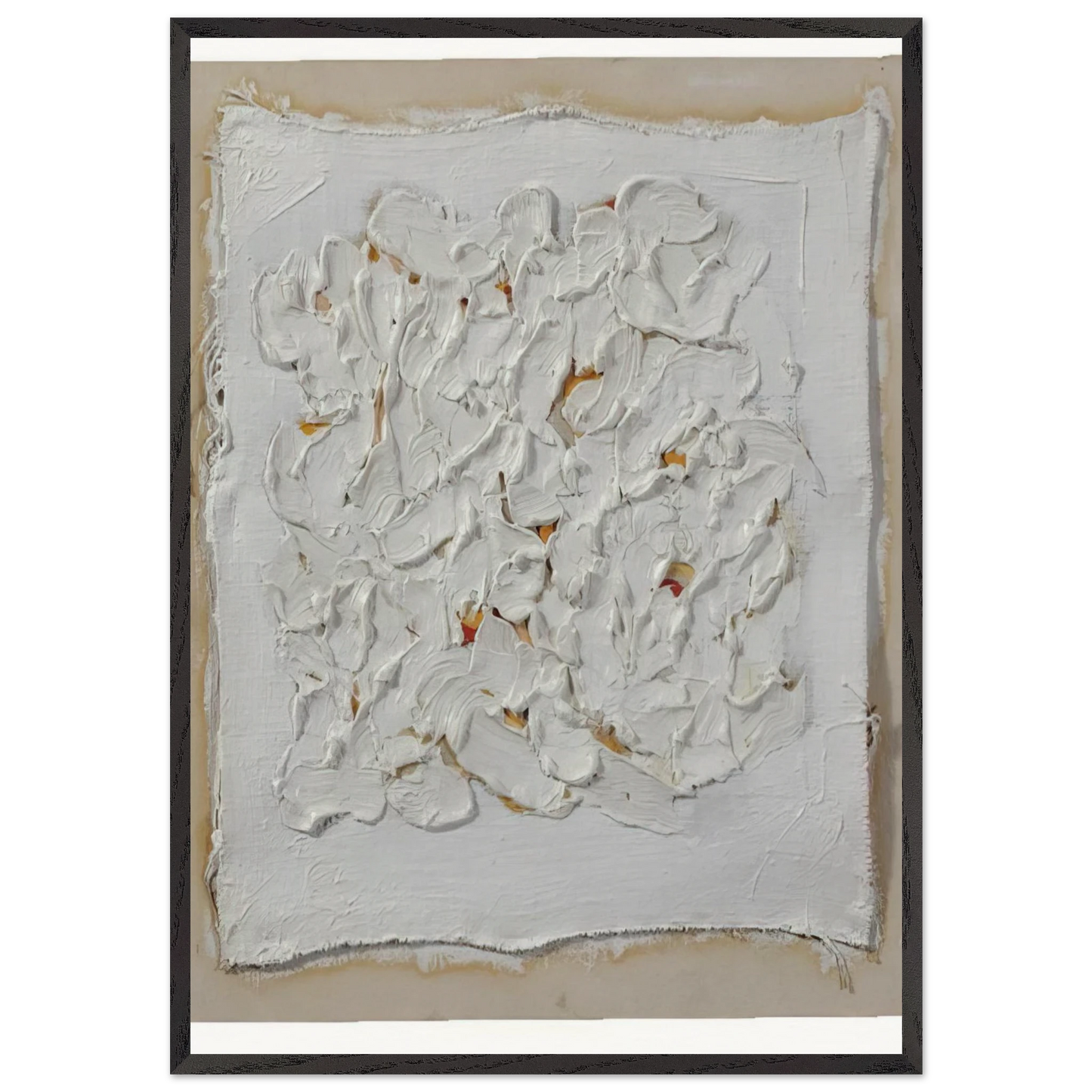 Untitled N14 - Robert Ryman 70x100 cm / 28x40 inches Framed Art Print – Black Wooden Frame