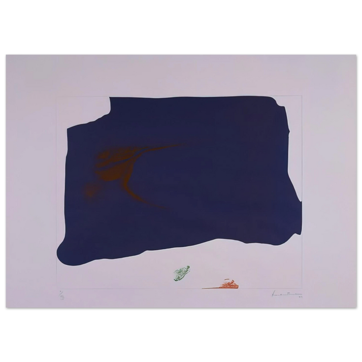 Helen Frankenthaler - Variation II on Mauve Corner - 1969 Wall art - 60x80 cm / 24x32 inches - Fine Art Poster-canvas - -