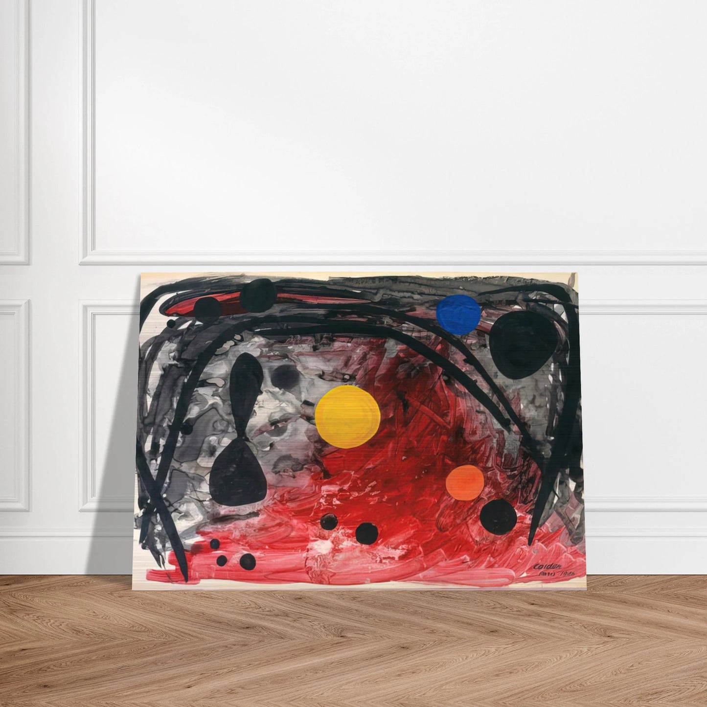 UNTITLED 1946 - Alexander Calder Brushed Aluminum Print - 70x100 cm / 28x40 inches | Alexander Calder Aluminum Print | Alexander Calder Prints