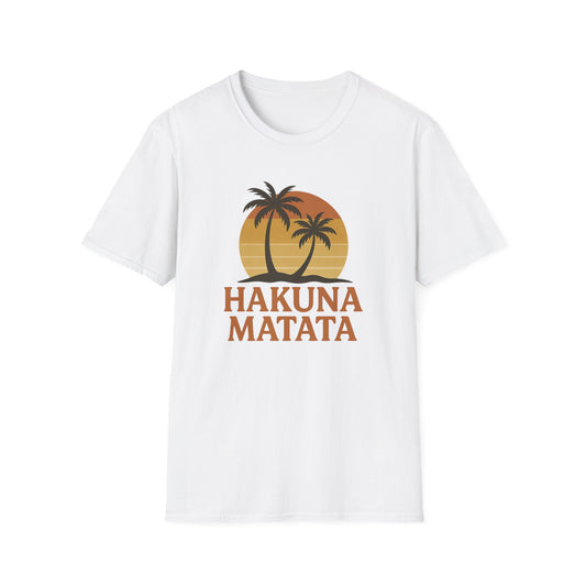 Hakuna Matata Retro-T-Shirt mit Grafik, „Keine Sorgen“-Shirt mit positiver Ausstrahlung, Vintage-T-Shirt im 90er-Jahre-Stil, Shirt mit Wohlfühl-Zitat, Unisex-Geschenk