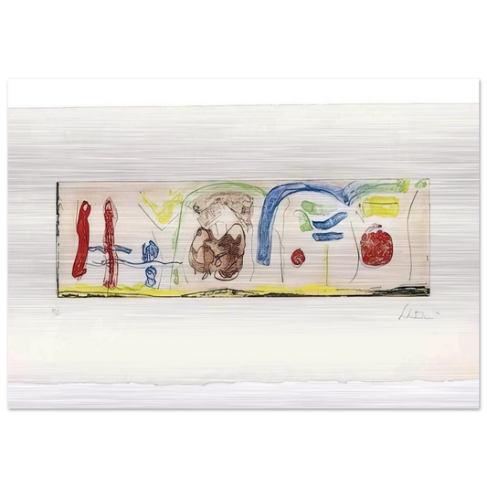 Bridges - 1996 - Helen Frankenthaler Brushed Aluminum Print - 70x100 cm / 28x40 inches | Helen Frankenthaler Aluminum Print | Helen Frankenthaler Prints