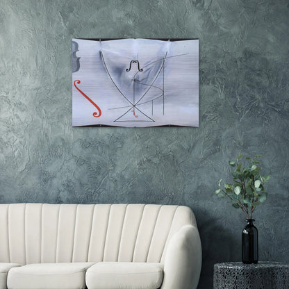 THE SWALLOW S TAIL - Salvador Dali Brushed Aluminum Print - 70x100 cm / 28x40 inches | Salvador Dali Aluminum Print | Salvador Dali Prints