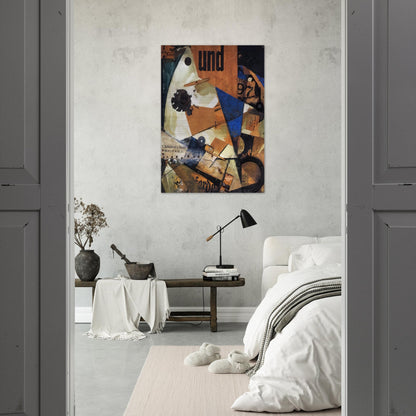 THE AND PICTURE 1919 - Kurt Schwitters Brushed Aluminum Print - 70x100 cm / 28x40 inches | Kurt Schwitters Aluminum Print | Kurt Schwitters Prints