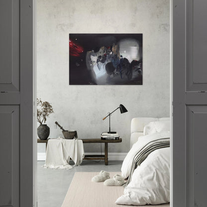 COMPOSITION 1972 - Chu teh Chun Brushed Aluminum Print - 70x100 cm / 28x40 inches | Chu teh Chun Aluminum Print | Chu teh Chun Prints