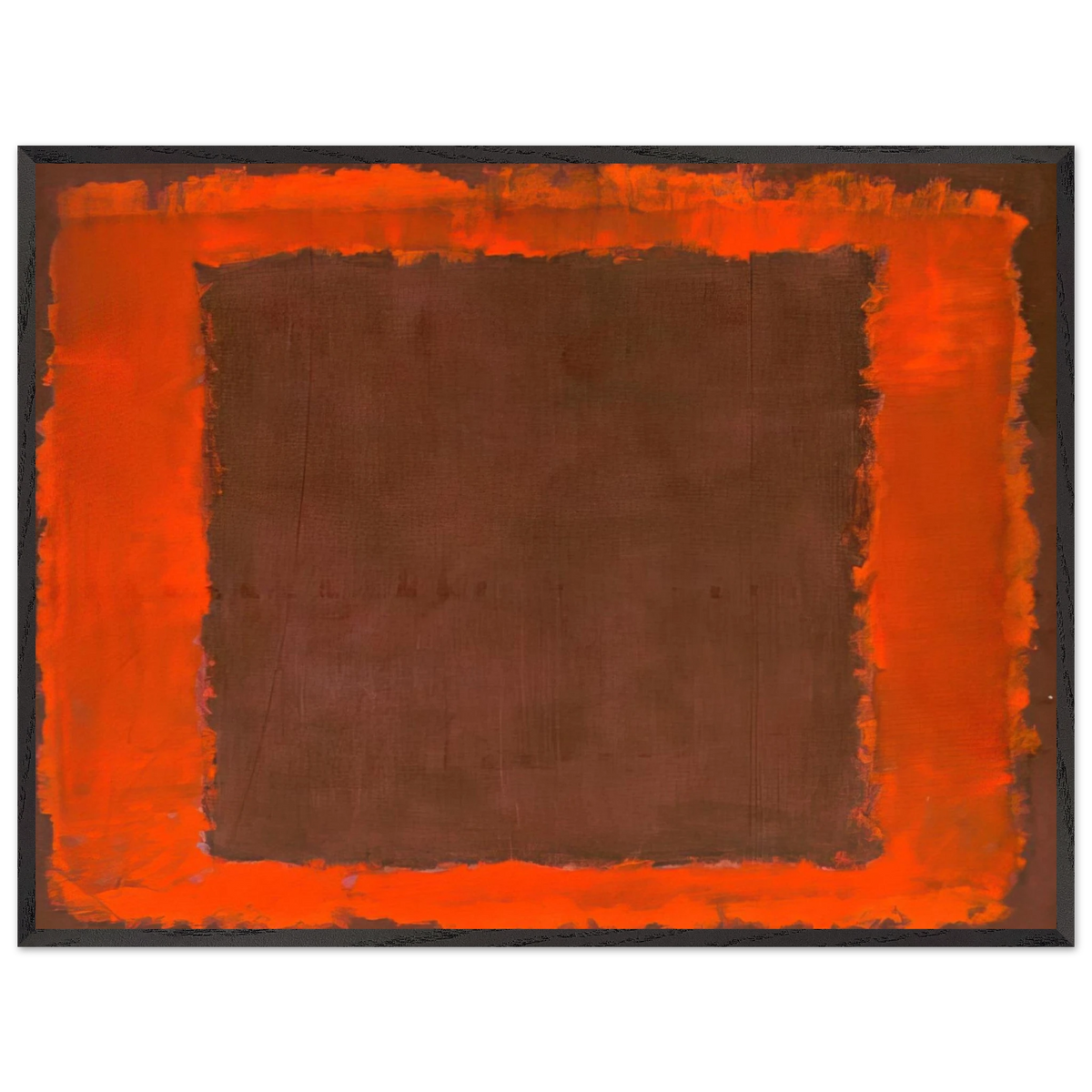 Mark Rothko - Untitled Mural for End Wall - 1959 Wall Art - 30x40 cm / 12x16 inches - Premium Wooden Framed Poster With Fine Art Paper-canvas - White frame