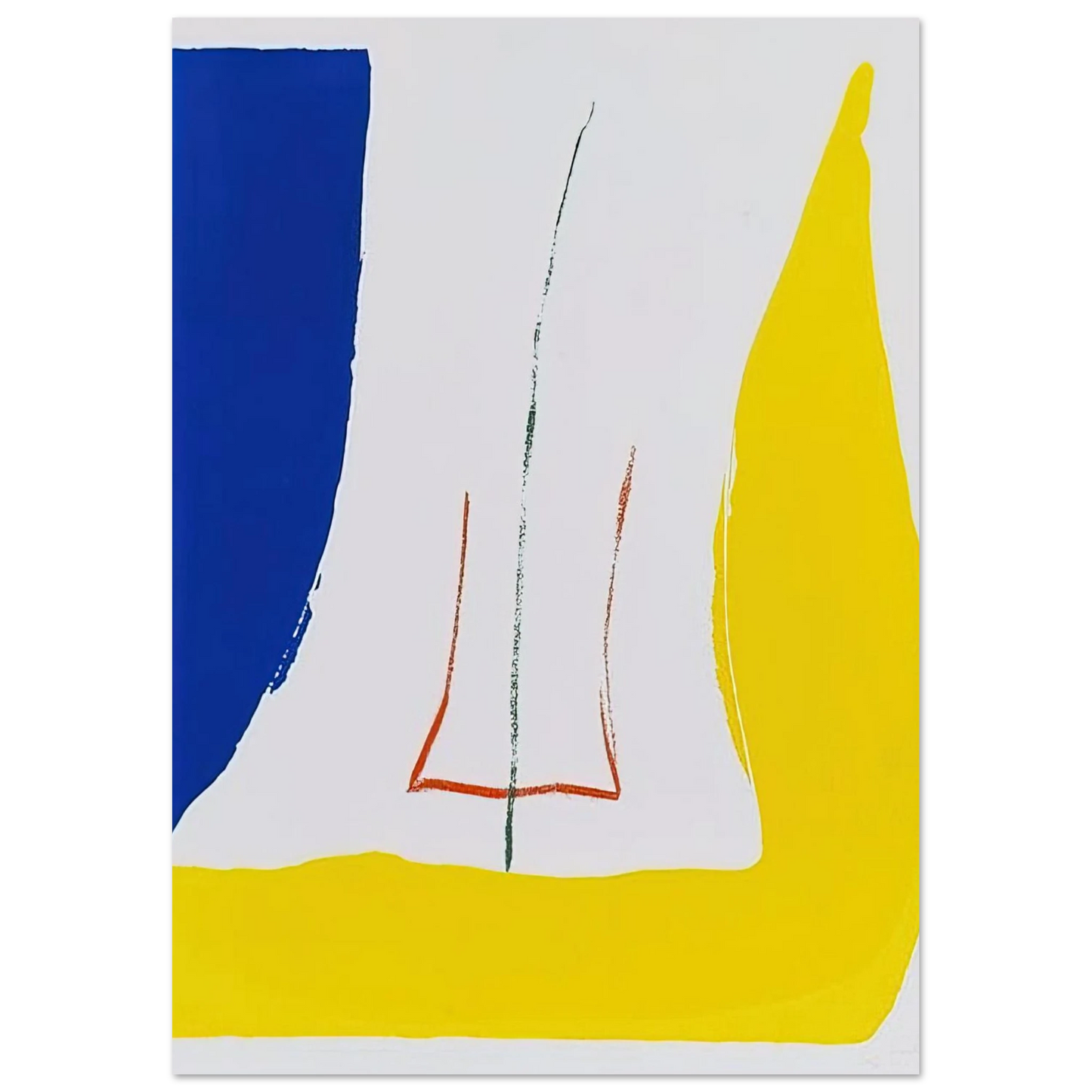 Helen Frankenthaler - Sun Corner - 1968 Wall art - 21x29.7 cm / 8x12" - Fine Art Poster-canvas - -