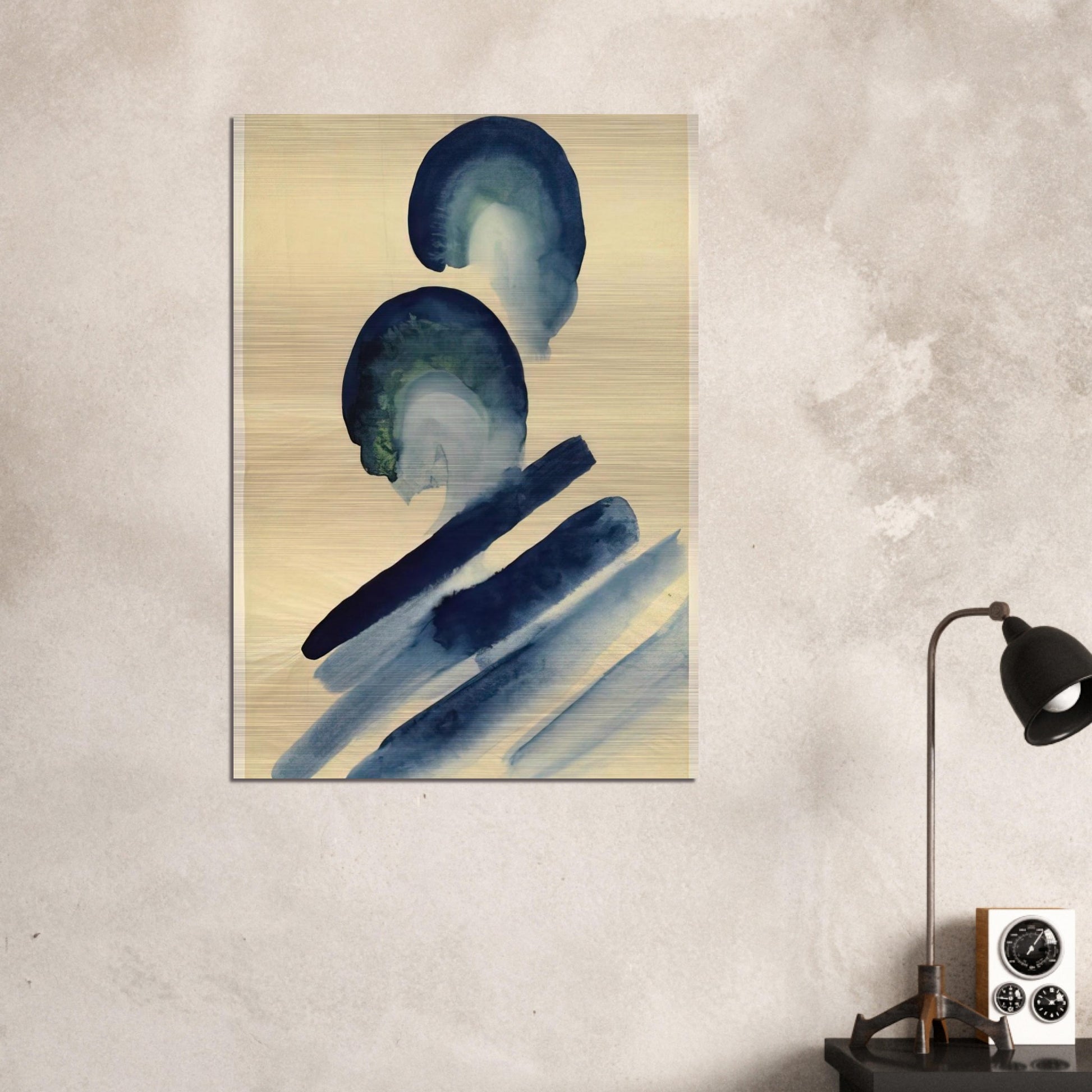 Blue-02 - Georgia O'Keeffe Brushed Aluminum Print - 70x100 cm / 28x40 inches | Georgia O'Keeffe Aluminum Print | Georgia O'Keeffe Prints